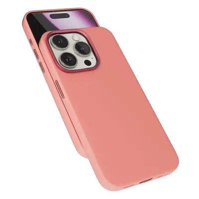 Epico Mag+ Silicone kryt pro iPhone 16 Pro broskvově růžová Broskvově růžová