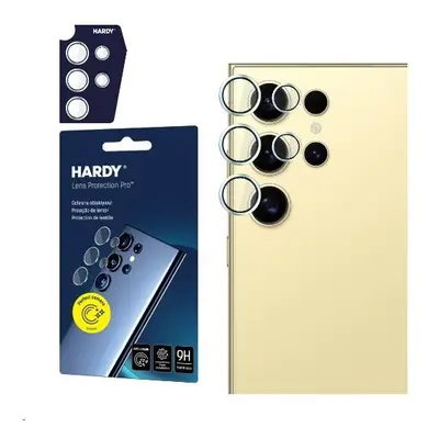 3mk Hardy Lens Protection Pro skla na fotoaparát Samsung Galaxy S24 Ultra žlutá