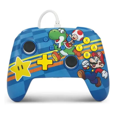 PowerA Enhanced Wired Controller Super Mario Mushroom Kingdom Friends NSGP0201-01 Vícebarevná