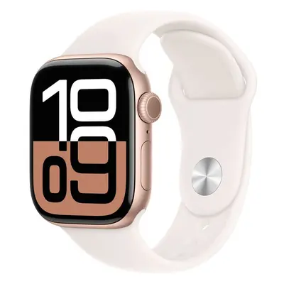 Apple Watch 41/40/38mm světle ruměný sportovní řemínek M/L Světle ruměná