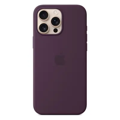 Apple silikonový kryt s MagSage na iPhone 16 Pro Max švestkový