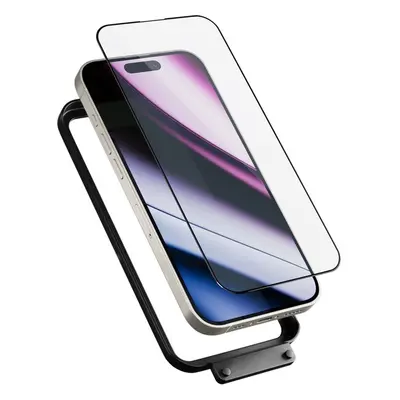 Epico ImpactBuffer tvrzené sklo 3D pro iPhone 16 Pro s instalačním rámečkem Čirá