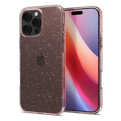 Spigen Liquid Crystal Glitter kryt iPhone 16 Pro Rose Quartz