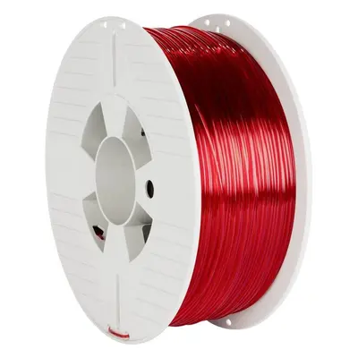 VERBATIM filament do 3D tiskárny PET-G 2.85mm, 123m, 1kg červený průhledný Červená