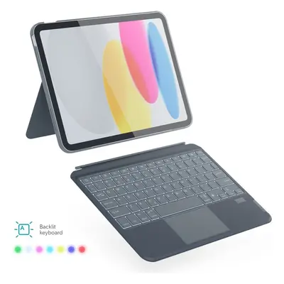 Epico pouzdro s podsvícenou klávesnicí pro Apple iPad Pro 11" (M4) - qwerty/šedá Šedá