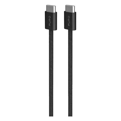 PURO Fabrik 2.0 USB-C/USB-C kabel (60W) 1,5 m, černý