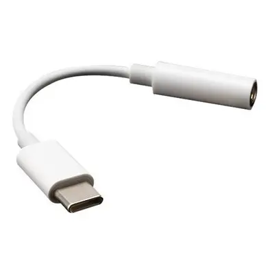 Akasa redukce USB-C - 3.5mm Jack, 10cm, bílá