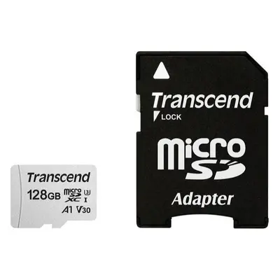 Transcend microSDXC UHS-I U3 128GB TS128GUSD300S-A Stříbrná