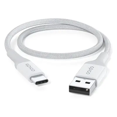 Epico pletený kabel 0.3m USB-C na USB-A bílý Bílá