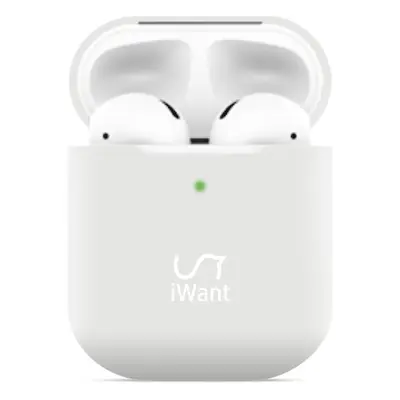 iWant AirPods 2. generace ultra-tenké pouzdro bílé