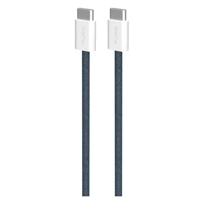 PURO Fabrik 2.0 USB-C/USB-C kabel (60W) 1,5 m, tmavě modrý