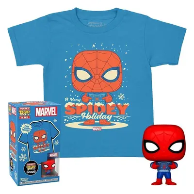 Funko Pocket POP! & Tee: Marvel -Holiday Spider-Man L (dětské)