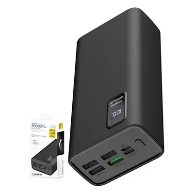 Platinet PowerBank 30000mAh PD 3.0/QC 3.0 černá