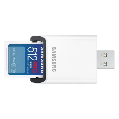 Samsung SDXC 512GB PRO PLUS + USB adaptér MB-SD512SB/WW Modrá