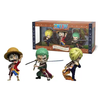 Kolekce figurek Freeny's Hidden Dissectibles One Piece S1 Trios – Luffy, Zoro, Sanji