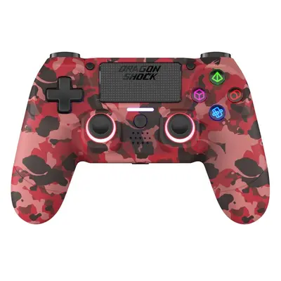 Dragonshock Mizar Wireless Controller Red Camo (PS4/PC) Červená/stříbrná