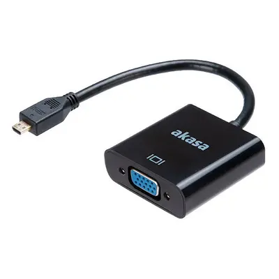 Akasa redukce micro HDMI - VGA, M/F, 15cm