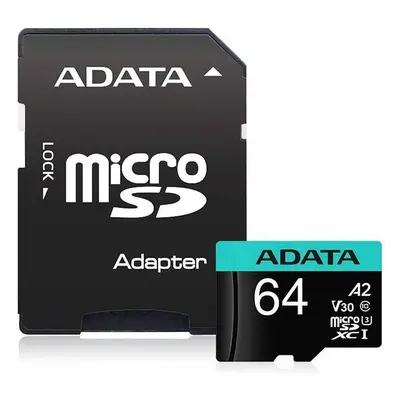 ADATA MicroSDXC 64GB AUSDX64GUI3V30SA2-RA1