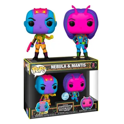 Funko Pop! 2 Pack Guardians of the Galaxy Nebula & Mantis BLKLT Special Edition