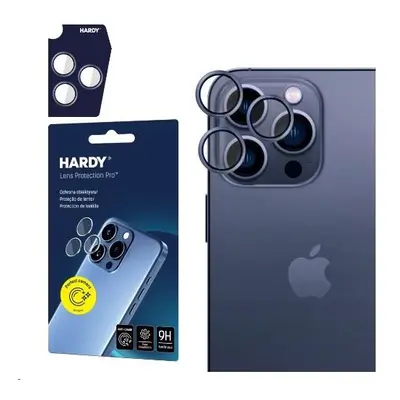 3mk Hardy Lens Protection Pro skla na fotoaparát Apple iPhone 15 Pro modrá