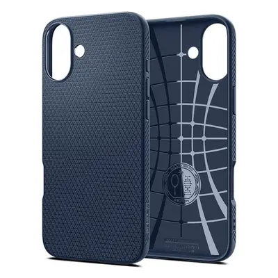 Spigen Liquid Air kryt iPhone 16 Plus navy blue