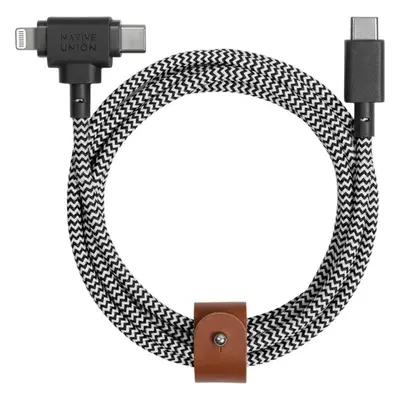 Native Union Belt Universal Cable (USB-C – Lighting/USB-C) 1,5 m, zebra