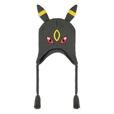 DIFUZED Pletená Čepice Pokemon lyžování Umbreon Sherpa Šedá