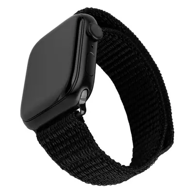 FIXED Nylon Sporty Strap řemínek Apple Watch 42/44/45mm, černý