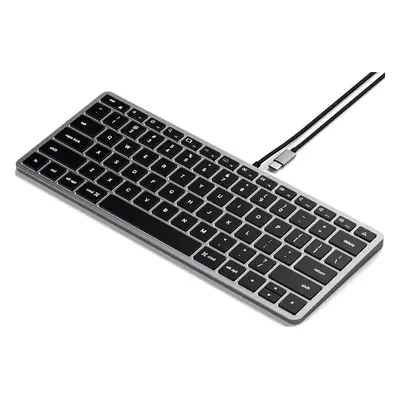 Satechi Slim W1 Wired Backlit Keyboard ST-UCSW1M Vesmírně šedá