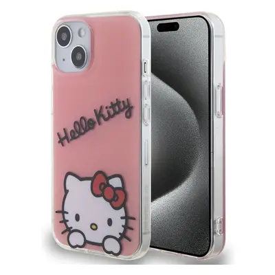 Hello Kitty IML Daydreaming Logo Kryt iPhone 13 růžový