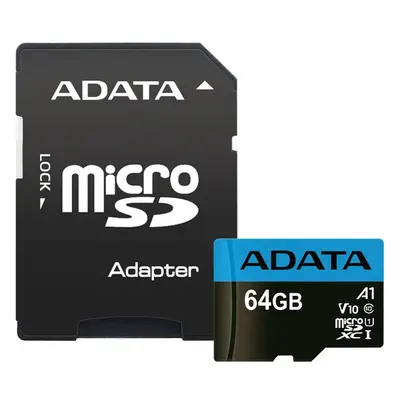 ADATA Micro SDXC 64GB U1 AUSDX64GUICL10A1-RA1