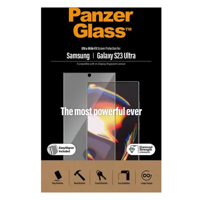 PanzerGlass™ Premium 3D Samsung Galaxy S23 Ultra (FingerPrint ready) s instalačním rámečkem