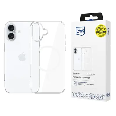 3mk ochranný kryt Clear MagCase pro Apple iPhone 16 Čirá