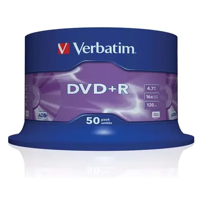 VERBATIM DVD+R(50 ks)Spindle/Printable/16x/4.7GB/DLP