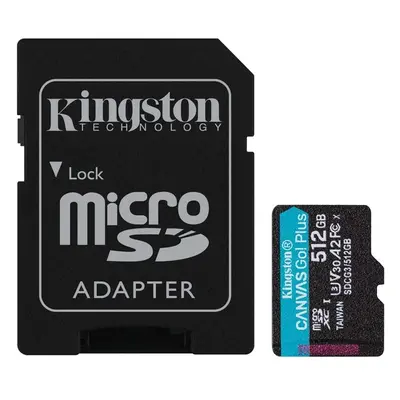 Kingston microSDXC 512GB + SD adapter SDCG3/512GB