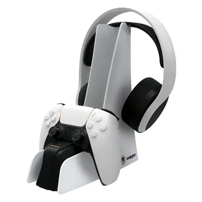 SNAKEBYTE PS5 Dual Charge 5 & Headset Stand white