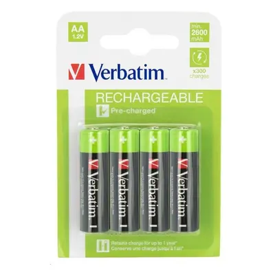 Verbatim AA Premium nabíjecí baterie 2600 mAh (4ks)