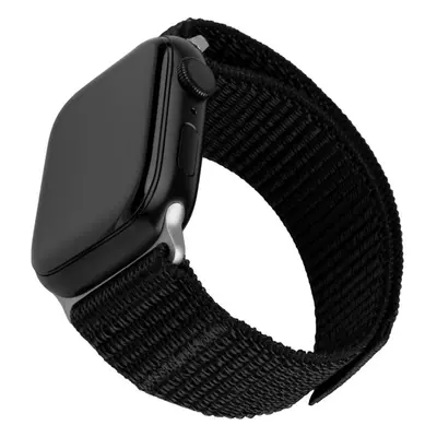 FIXED Nylon Sporty Strap řemínek Apple Watch Ultra 49mm, černý