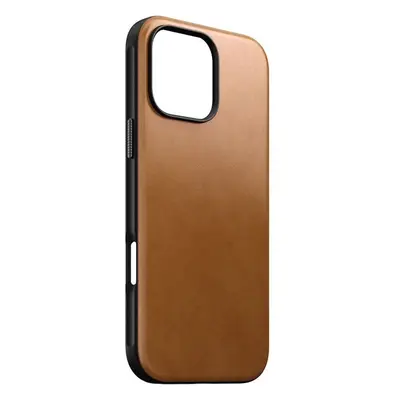 Nomad Modern Leather Case MagSafe kryt iPhone 16 Pro Max světle hnědý