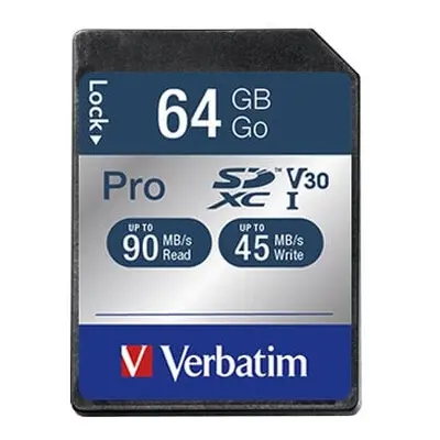 VERBATIM SDXC karta 64GB Pro