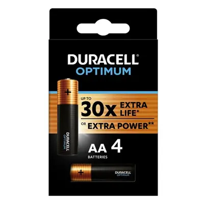 DURACELL Optimum AA 4ks 42384 Černá