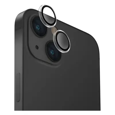 UNIQ OPTIX Aluminium Camera Lens Protector iPhone 15/15 Plus čirá