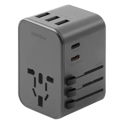 ENERGEA TravelWorld adaptér 35, USB-C 35,5W šedý