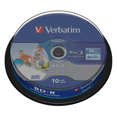 VERBATIM BD-R SL Datalife HTL (10 ks) Blu-Ray/Spindle/6x/25GB