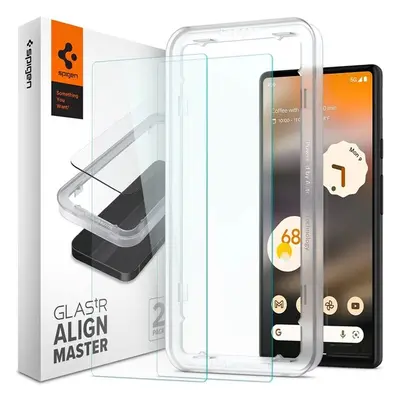 SPIGEN ALM GLAS.TR SLIM 2-PACK GOOGLE PIXEL 6A AGL04695 Čirá