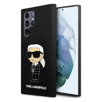 Karl Lagerfeld Liquid Silicone Ikonik NFT Samsung Galaxy S24 Ultra černé Černá