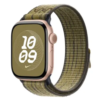 Apple Watch 41/40/38mm zeleno-šedý provlékací sportovní řemínek Nike Zeleno-šedá