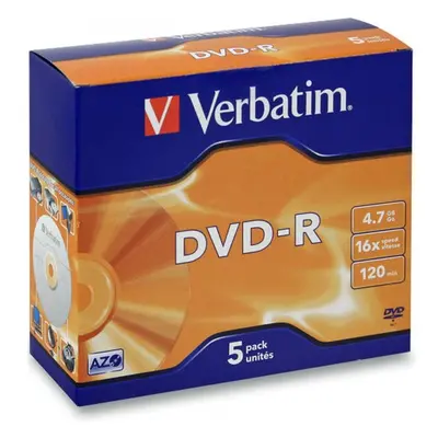 VERBATIM DVD-R (5 ks)Jewel/16x/4.7GB