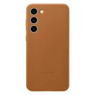 Samsung Leather Case Galaxy S23+, Camel