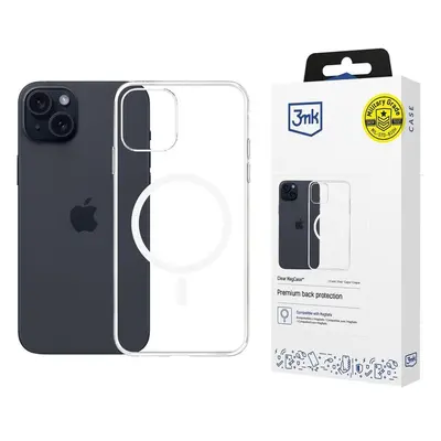 3mk ochranný kryt Clear MagCase pro Apple iPhone 15 Čirá